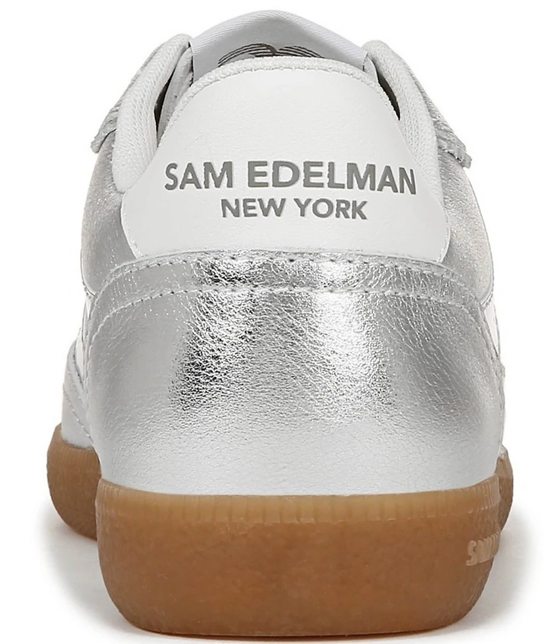 Sam Edelman Kallen Gum Sole Leather Perforated Detail Lace Up Sneakers