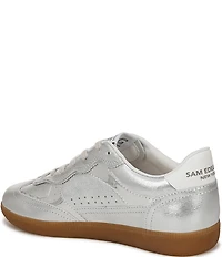 Sam Edelman Kallen Gum Sole Leather Perforated Detail Lace Up Sneakers