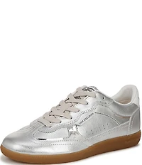 Sam Edelman Kallen Gum Sole Leather Perforated Detail Lace Up Sneakers