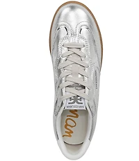 Sam Edelman Kallen Gum Sole Leather Perforated Detail Lace Up Sneakers