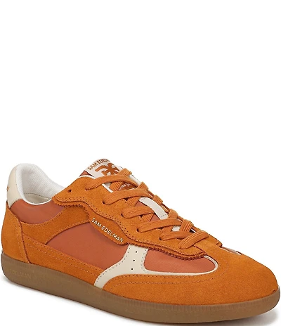Sam Edelman Kallen Gum Sole Nylon and Suede Lace Up Sneakers