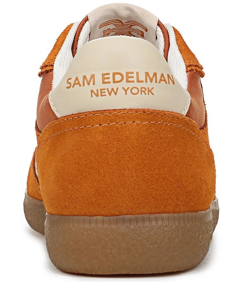 Sam Edelman Kallen Gum Sole Nylon and Suede Lace Up Sneakers