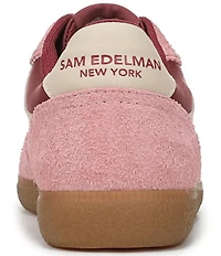 Sam Edelman Kallen Gum Sole Nylon and Suede Lace Up Sneakers