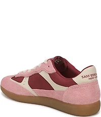 Sam Edelman Kallen Gum Sole Nylon and Suede Lace Up Sneakers