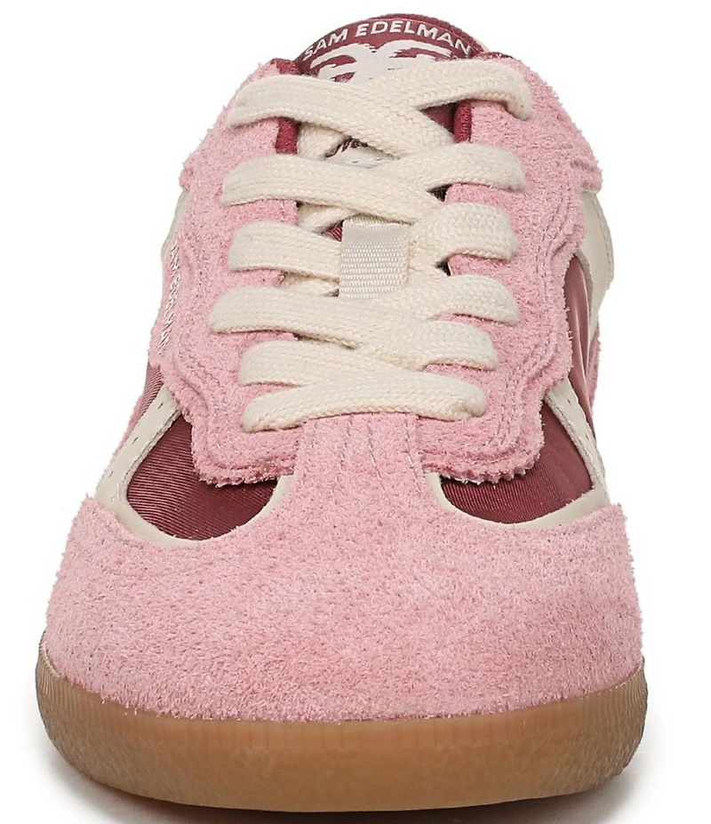 Sam Edelman Kallen Gum Sole Nylon and Suede Lace Up Sneakers