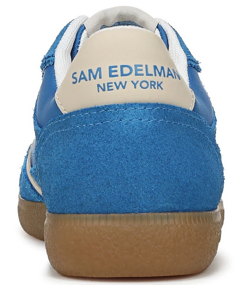 Sam Edelman Kallen Gum Sole Nylon and Suede Lace Up Sneakers