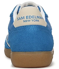 Sam Edelman Kallen Gum Sole Nylon and Suede Lace Up Sneakers