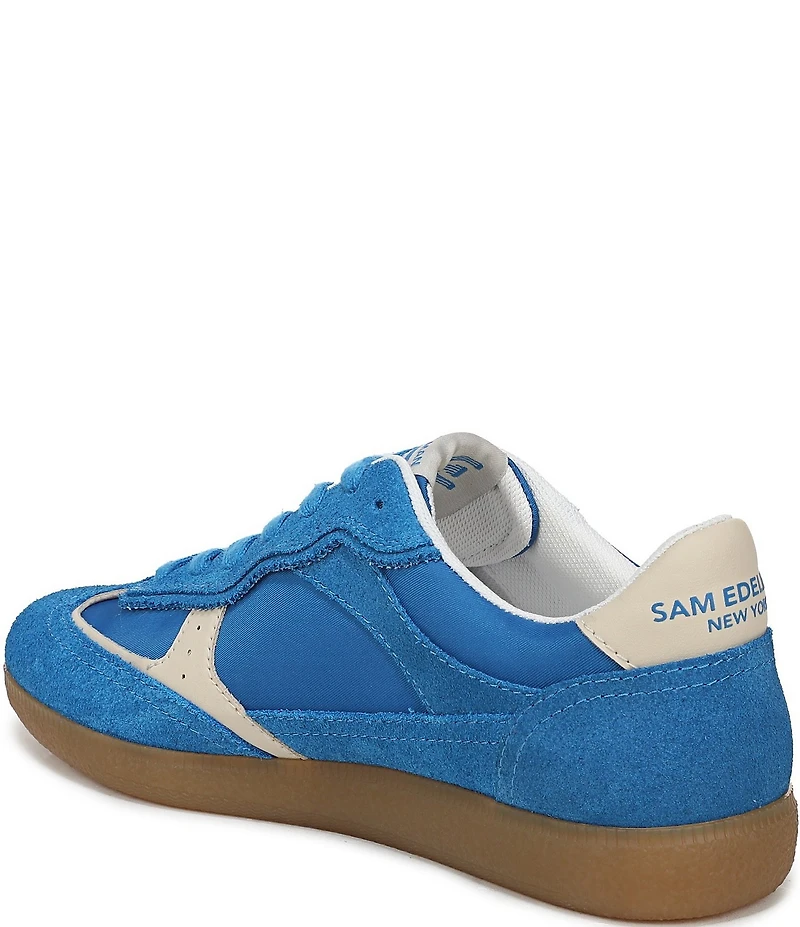 Sam Edelman Kallen Gum Sole Nylon and Suede Lace Up Sneakers