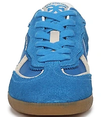 Sam Edelman Kallen Gum Sole Nylon and Suede Lace Up Sneakers