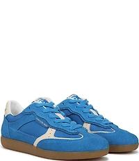 Sam Edelman Kallen Gum Sole Nylon and Suede Lace Up Sneakers