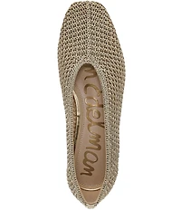 Sam Edelman Kasey Knit Square Toe Ballet Flats