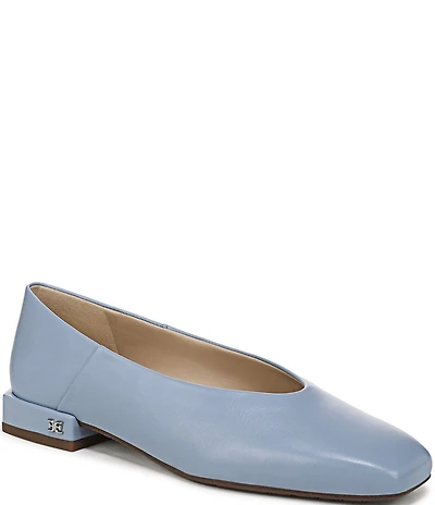 Sam Edelman Kasey Leather Square Toe Ballet Flats