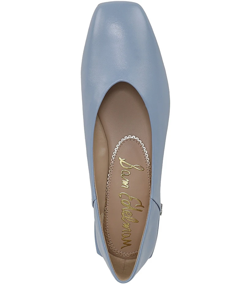 Sam Edelman Kasey Leather Square Toe Ballet Flats