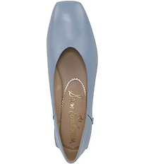 Sam Edelman Kasey Leather Square Toe Ballet Flats