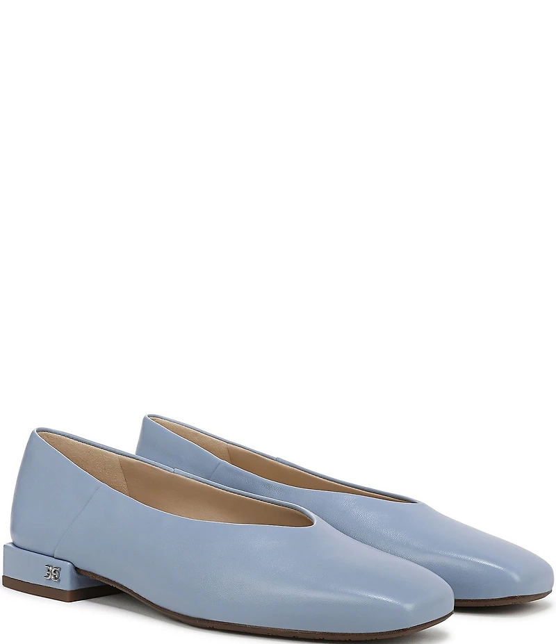 Sam Edelman Kasey Leather Square Toe Ballet Flats