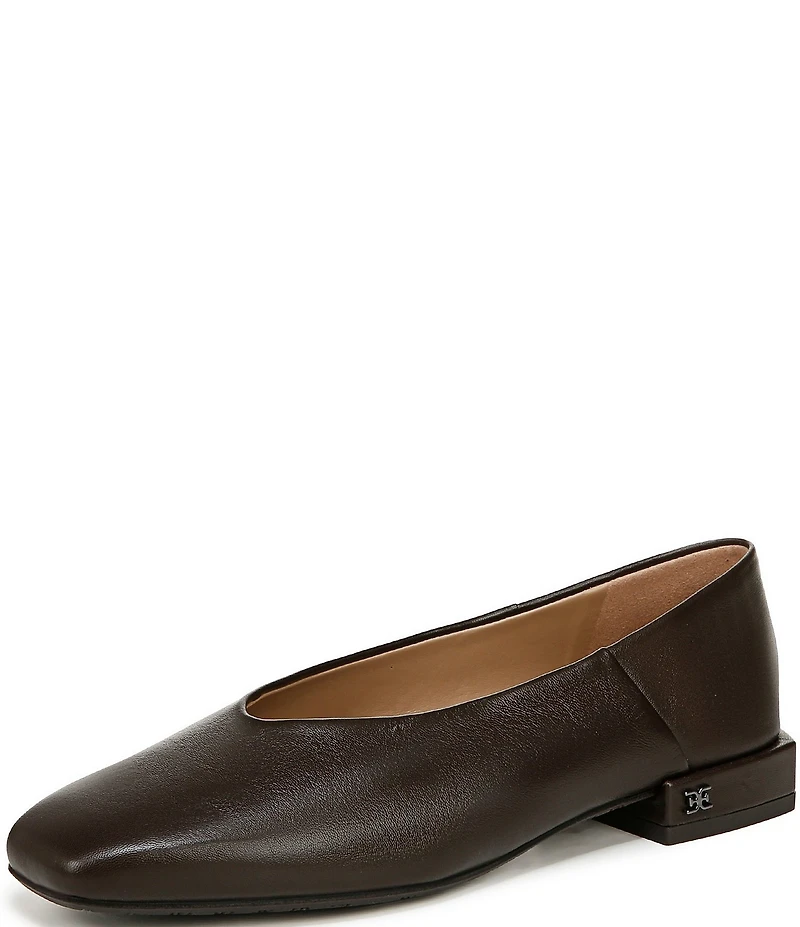 Sam Edelman Kasey Leather Square Toe Ballet Flats