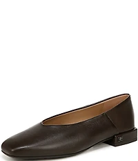 Sam Edelman Kasey Leather Square Toe Ballet Flats