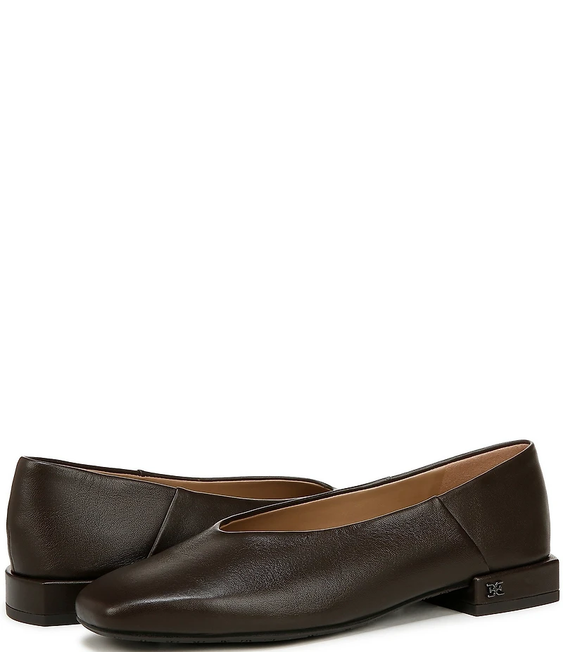 Sam Edelman Kasey Leather Square Toe Ballet Flats