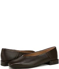 Sam Edelman Kasey Leather Square Toe Ballet Flats