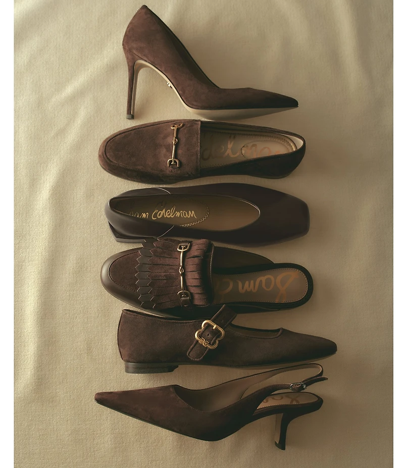 Sam Edelman Kasey Leather Square Toe Ballet Flats