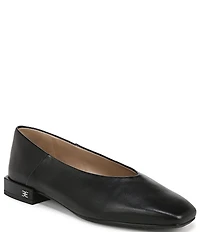 Sam Edelman Kasey Leather Square Toe Ballet Flats