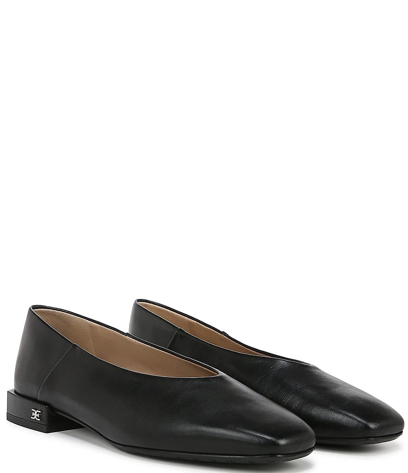 Sam Edelman Kasey Leather Square Toe Ballet Flats