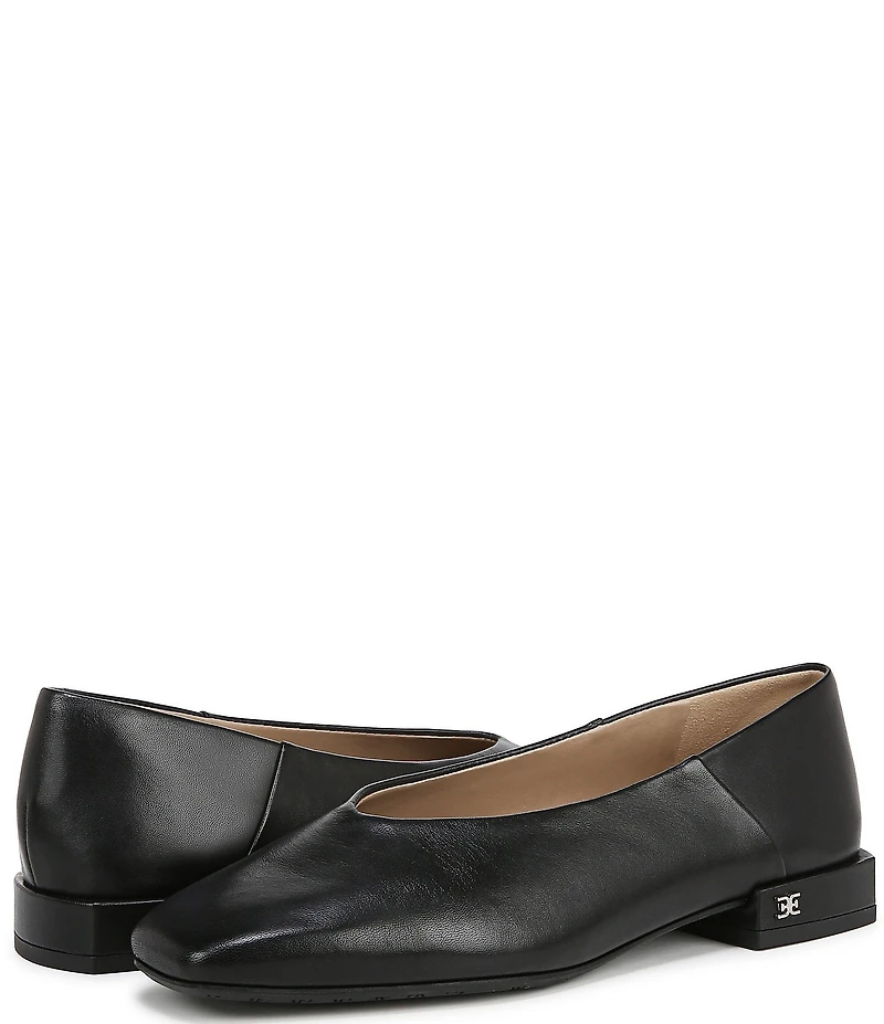 Sam Edelman Kasey Leather Square Toe Ballet Flats