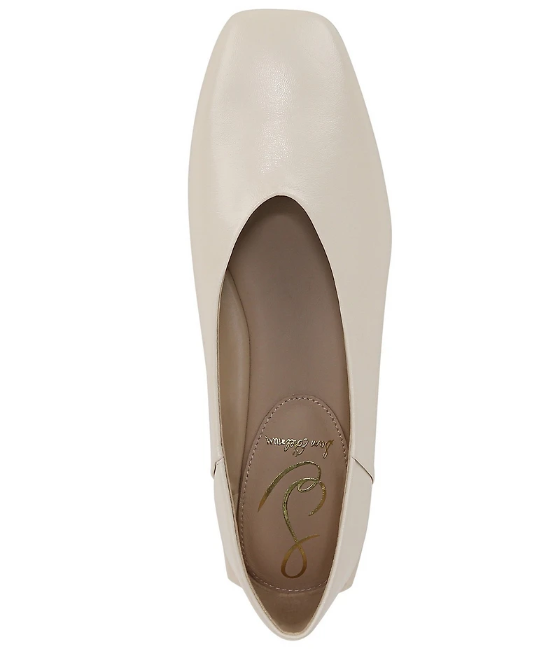 Sam Edelman Kasey Leather Square Toe Ballet Flats