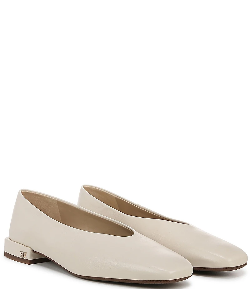 Sam Edelman Kasey Leather Square Toe Ballet Flats