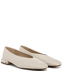 Sam Edelman Kasey Leather Square Toe Ballet Flats