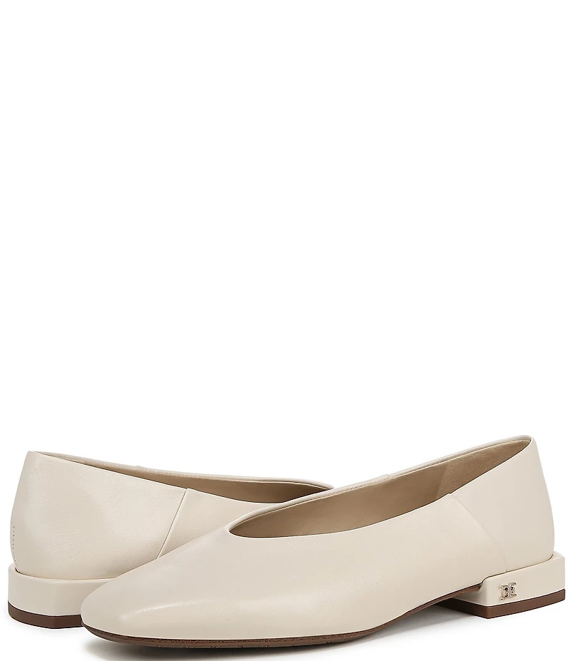 Sam Edelman Kasey Leather Square Toe Ballet Flats