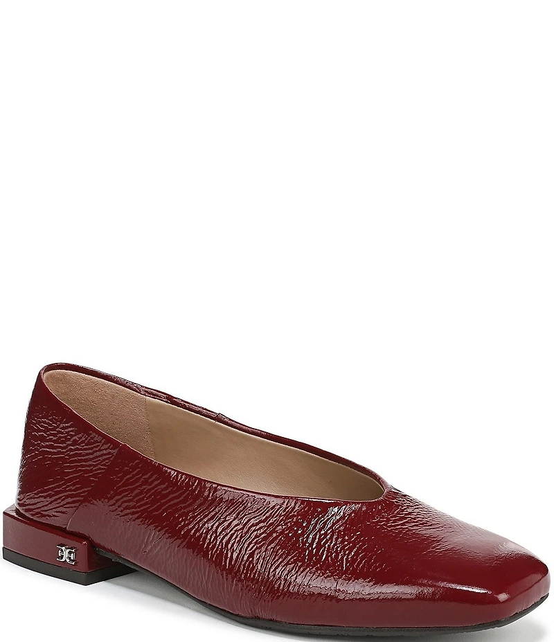 Sam Edelman Kasey Patent Leather Square Toe Ballet Flats