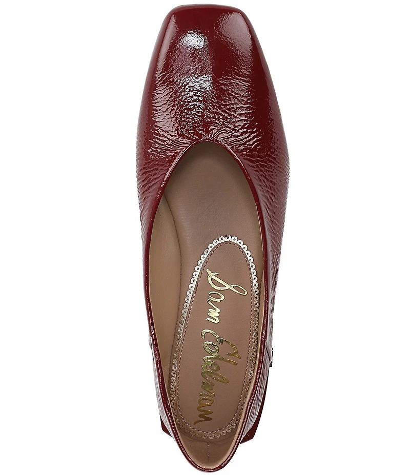 Sam Edelman Kasey Patent Leather Square Toe Ballet Flats