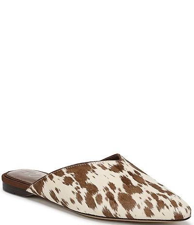 Sam Edelman Khai Cow Print Calf Hair Mules