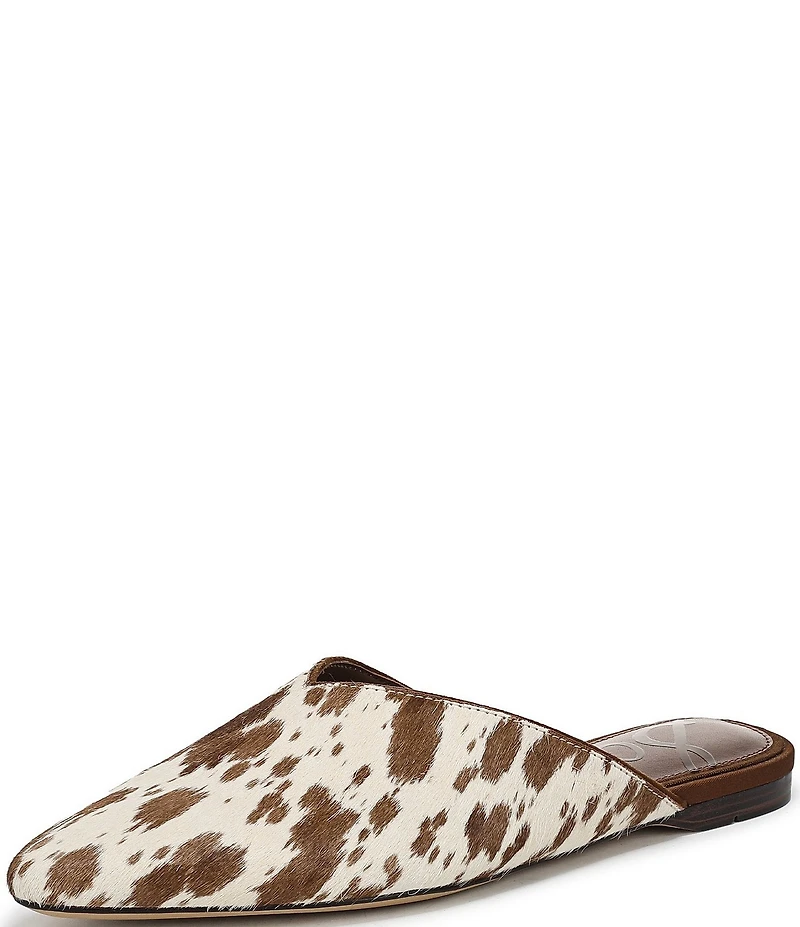 Sam Edelman Khai Cow Print Calf Hair Mules