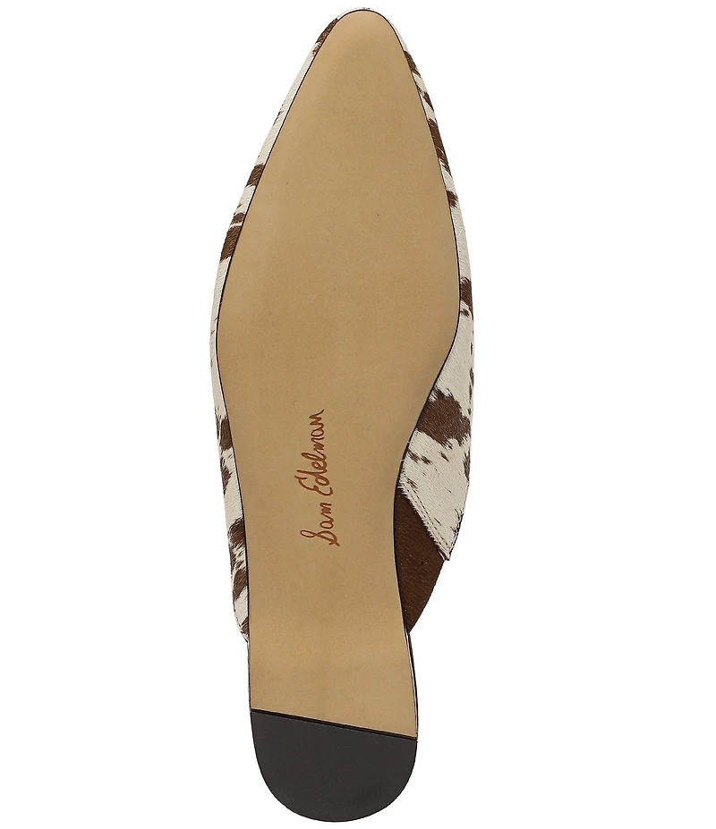 Sam Edelman Khai Cow Print Calf Hair Mules