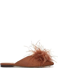 Sam Edelman Khai Moire Fabric Feather Mules