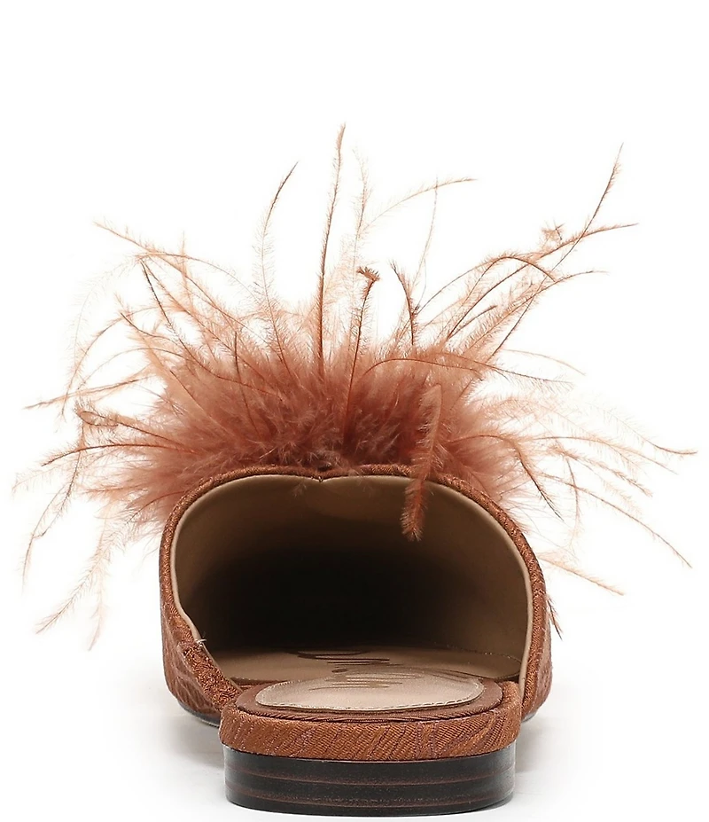 Sam Edelman Khai Moire Fabric Feather Mules