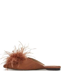 Sam Edelman Khai Moire Fabric Feather Mules