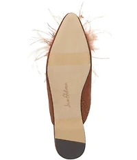 Sam Edelman Khai Moire Fabric Feather Mules