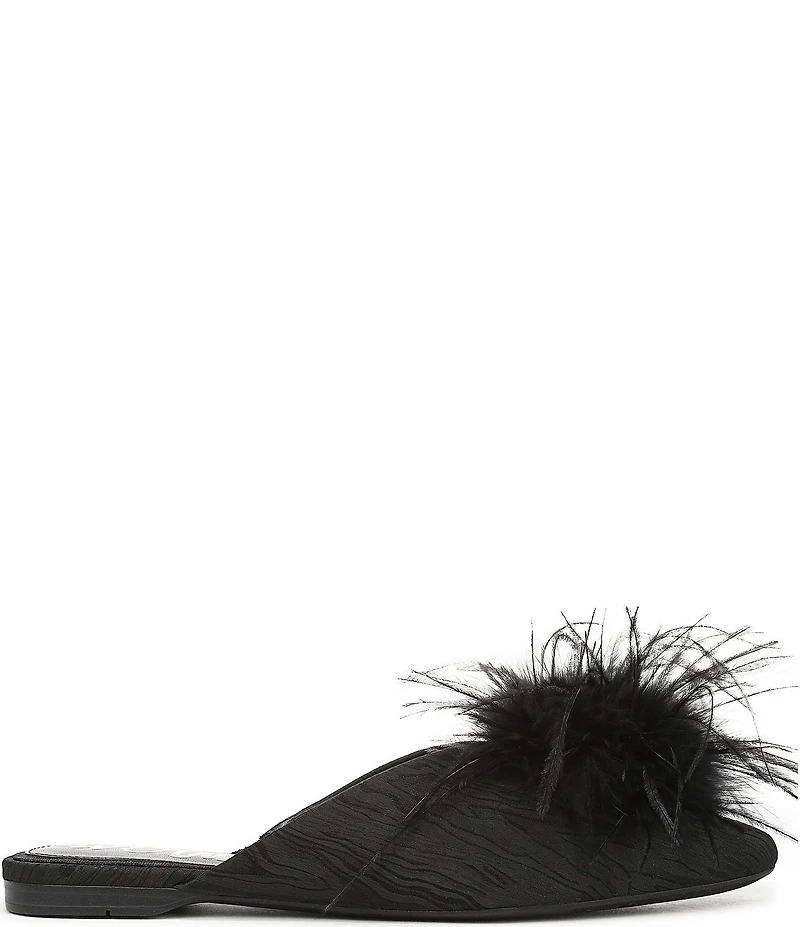 Sam Edelman Khai Moire Fabric Feather Mules