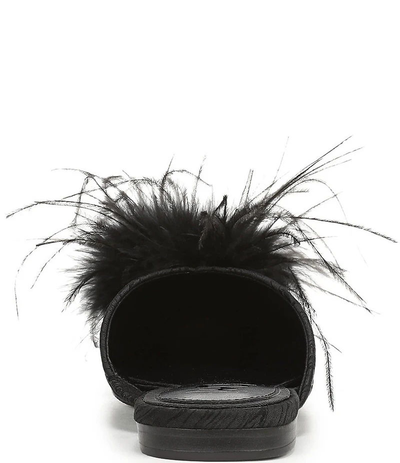 Sam Edelman Khai Moire Fabric Feather Mules