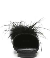 Sam Edelman Khai Moire Fabric Feather Mules