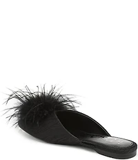 Sam Edelman Khai Moire Fabric Feather Mules