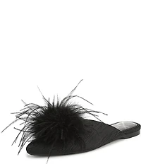 Sam Edelman Khai Moire Fabric Feather Mules