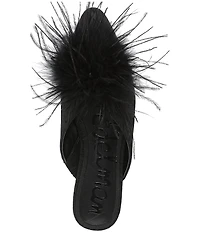 Sam Edelman Khai Moire Fabric Feather Mules