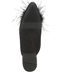 Sam Edelman Khai Moire Fabric Feather Mules