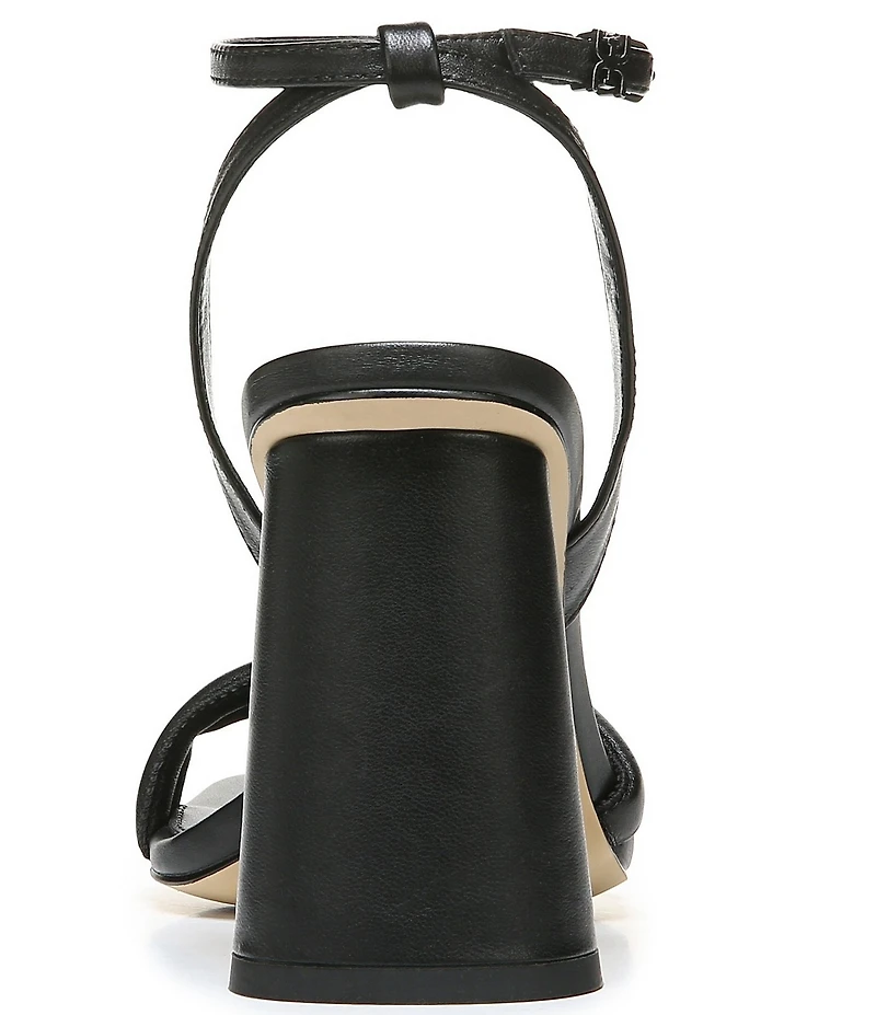 Sam Edelman Kia Leather Sculptural Heel Ankle Strap Sandals