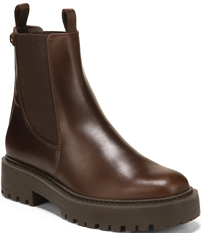 Sam Edelman Laguna Waterproof Leather Chelsea Platform Booties
