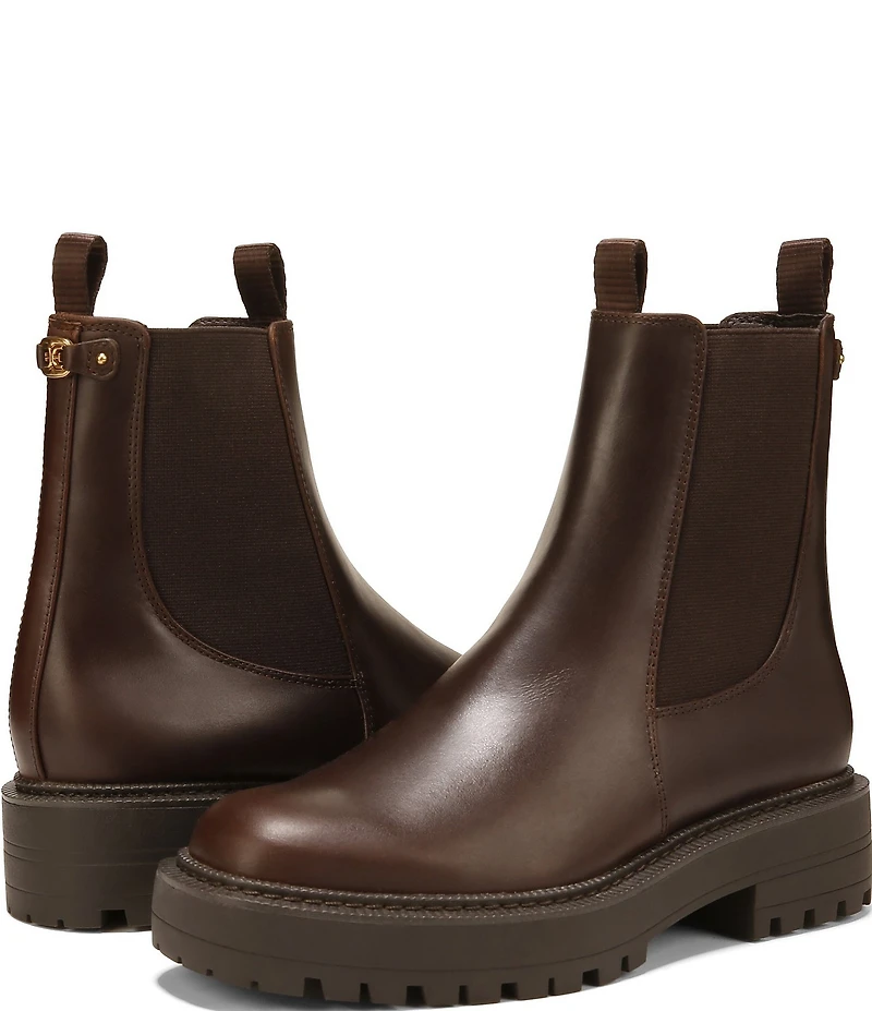 Sam Edelman Laguna Waterproof Leather Chelsea Platform Booties